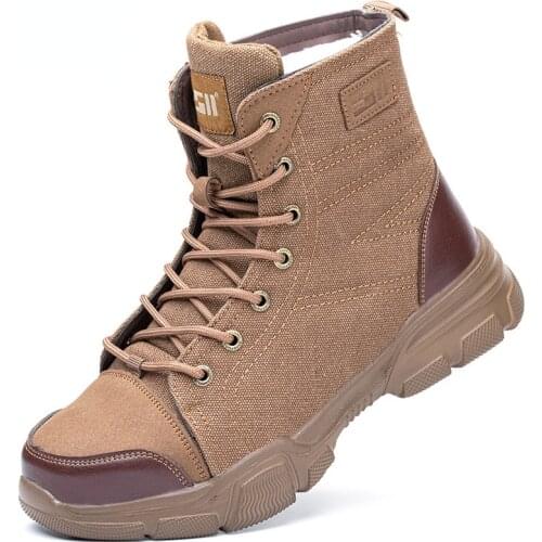 Labor insurance shoes for men and women anti-smashing steel toe cap high-top work protective boots insulated shoes885