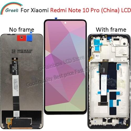6.6'' for Xiaomi Redmi Note 10 Pro China LCD Display Pantalla Touch Panel Screen Digitizer Assembly For redmi note10 pro Display