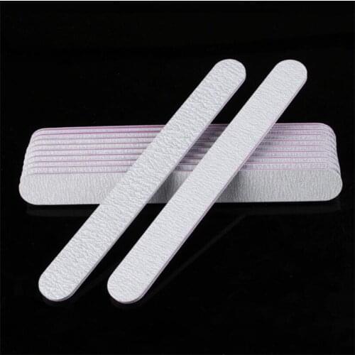 10pcs/lot Gray Nail File 100/180 Straight Nail Sanding Polish Buffer Blocks Pedicure Manicure Care Nail Art Polishing Tools