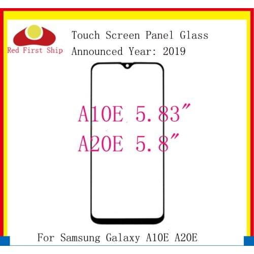 10Pcs/lot LCD Front Touch Screen Glass Outer Lens For Samsung Galaxy A20E A10E LCD Panel A102 A202 Glass With Hollow OCA Glue