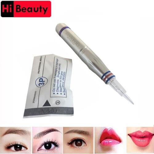 50pcs/lot Disposable Sterilized 8mm Screw Tattoo Needles Cartridge Tip 3P 3RL For Premium Charmant Liberty Permanent Machine