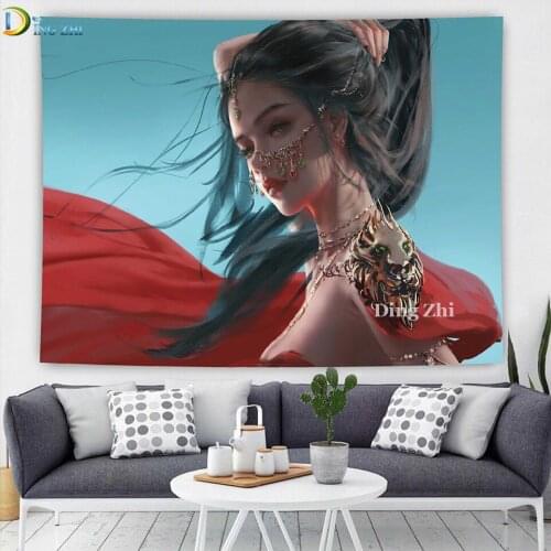 5D Diamond Embroidery Red Dress GIrl Full Square/Round Diamond Painting Portrait Picture Of Rhinestone Mosaic Cross Stitch Decor