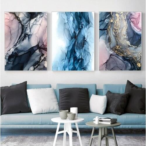 Abstract Cloud Canvas Painting Colorful Wall Art Nordic Poster Print Contemporary Creative Picture Living Room Decoration