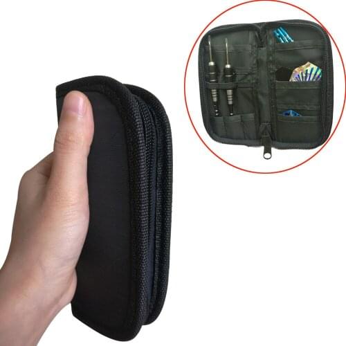 Dart Case Wallet Bag Pouch Oxford Fabric Soft Tip Steel Tip Darts Carry Storage Bag Holding 2 sets