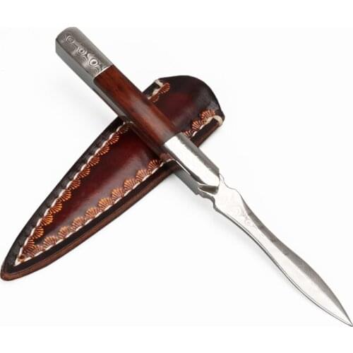 Sandalwood Stainless Steel Tea Knife Tools Thickening Cooking Pattern Tea Knife Copper High Grade Jin Jun Mei Teaware DH50CZD