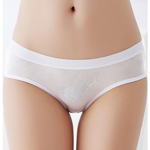 Women Hollow Panties Sex Briefs Girls Erotic Lingerie Teenage Transparent Bragas Bow Mash Calcinha Sexy Intimates XXS-XL 5007