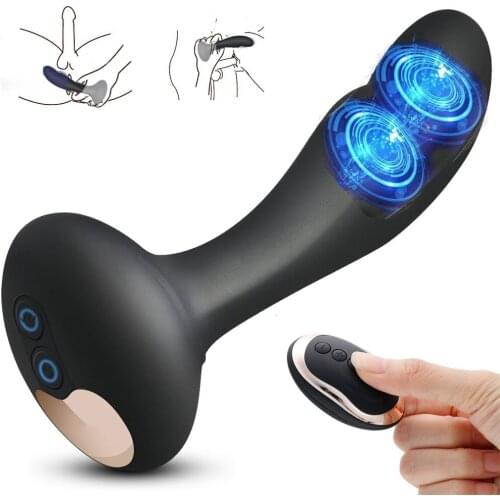 G-spot Clitoral Vibrator 10 Dildo Anal Vibration Modes Male Masturbation Prostate Vibrator Silicone Waterproof Male Sex Toys