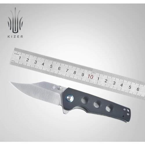 Kizer pocket knife V3551N1/N2 junges 2020 knife new arrivals G10/Micarta handle with three holes edc tool