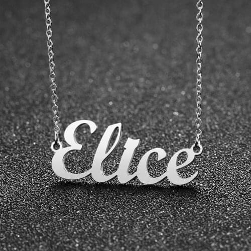 316L Stainless Steel Custom Personalized Name Choker Gold Color Handwriting Signature Customized Necklace Romantic Gift