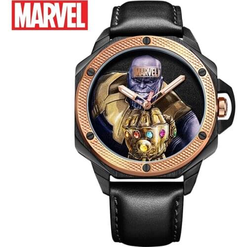 Disney official Marvel AvengersThanos men quartz Watches waterproof luminous hand stainless steel m-9057 Relogio Masculino new
