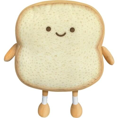 Lovely Cartoon Animal Stuffed Toys Cute Bread Slice Shaped Soft Plush Pillows Doll Girls Valentine Day Gifts Ornament