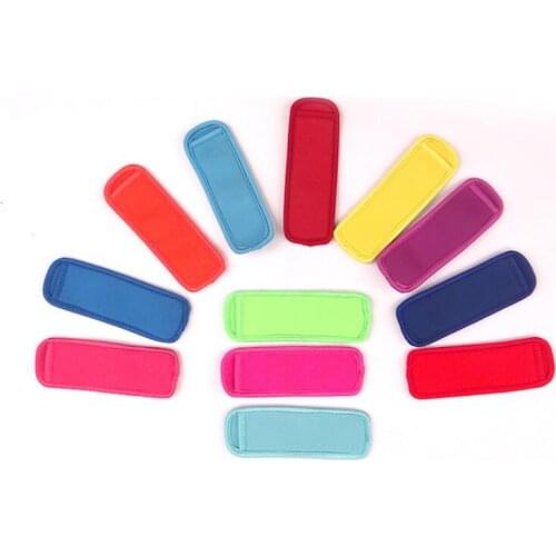 New Popsicle Holders Pop Ice Sleeves Freezer Edge Covering Neoprene for Kids Summer Kitchen Tools LX6393