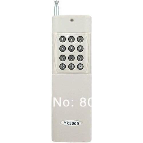 2016 3000M Long Range 12 Buttons RF Wireless Remote Control/Radio Transmitter Free shipping