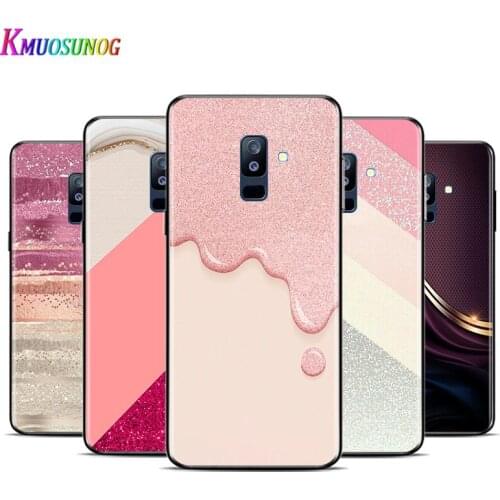 Rose Gold Pink Glitter For Samsung Galaxy A9 A8 A7 A6 A6S A8S Plus A5 A3 Star 2018 2017 2016 Phone Case