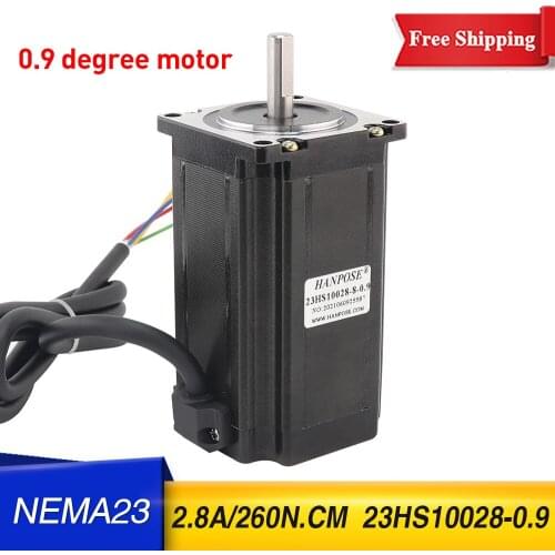 1 pcs 23HS10028-0.9 degrees 4-lead Nema23 Stepper Motor 57 motor 2.8A 260N.CM ISO CNC for 3D Printer Robot Foam Plastic Meta