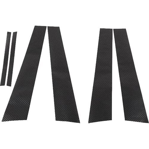 Door Window Pillar Posts Molding Cover Kit Decor Trim Carbon Fiber for Dodge Charger 2015-2021 Car Accessories