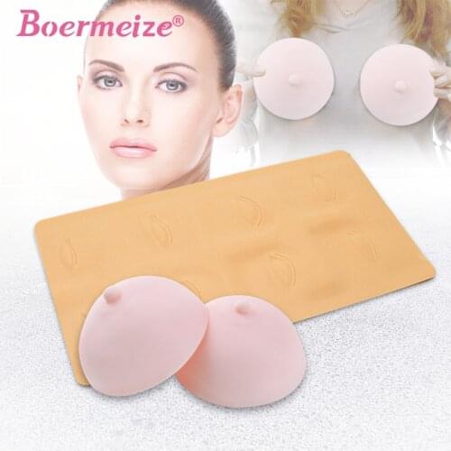 Practice Skin 3D Eyes Breast Permanent Makeup Eyebrow Liner Microblading Silicone Areola Chest Pleural Fake Skin Beginner Supply
