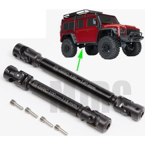 Heavy Metal steel transmission shaft Universal joint CVD 60-73mm For 1/10 RC Crawler Car Traxxas TRX6 6X6 G63 NO.3 axle