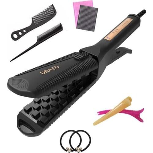 Hair Volumizing Iron Flat Iron Crimper Fluffy Straightening Irons Suitable for Long Short Hair Styling Tools