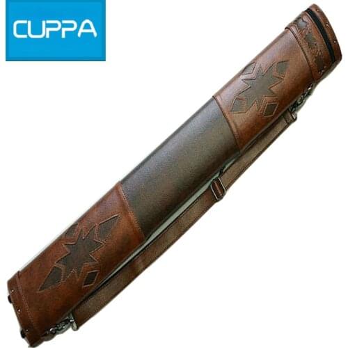 High Quality 4Holes Cuppa 1/2 Pool Billiard Cues Cases 84cm Leather PU Billiard Accessories China