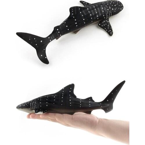 1PC 27CM Large Simulation Wild Animals Whale Shark Action Figure Collection Cognition Educational Toy for Children Christmas Gif