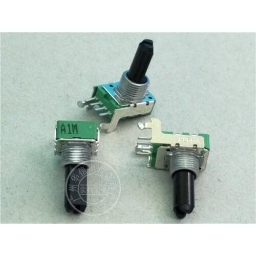 1pcs for ALPHA142-type horizontal single potentiometer A1M / handle length 18MMF 4 feet RV110F-20E1-175A-A1M