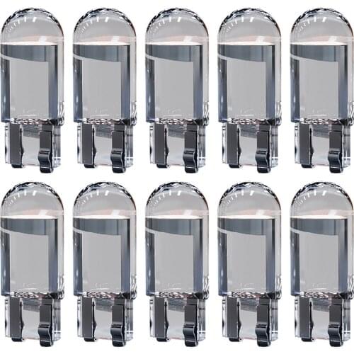 100/50/30Pcs Car T10 Led Bulbs 194 168 W5W LED Light Cold White Auto COB Silica Red Blue Green Yellow License Plate Lamp 12V