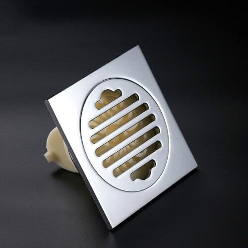 10x10cm Copper Deodorant Floor Drain Bathroom Copper Core Square Anti-odor And Insect-proof Gasket For Bathroom Balcony