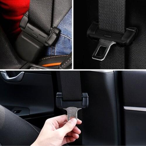 2x Car Accessories Seat Belt Buckle Cover For Toyota Corolla RAV4 Camry Prado Avensis Yaris Auris Hilux Prius Land Cruiser