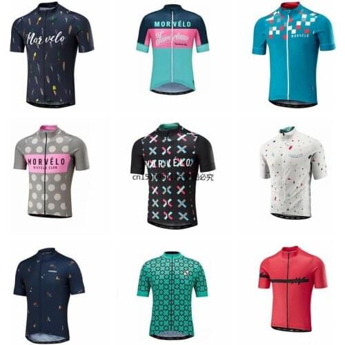 2018 Morvelo Ciclismo Jersey Ciclismo Ropa Carreras Deporte Bicicleta Jersey Tops Ciclismo Desgaste Manga Corta Ropa Ciclismo
