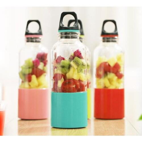 500ML Portable Electric Juicer Cup USB Rechargeable Vegetables Fruit Juice Maker Bottle Juice Extractor Blender Mixer