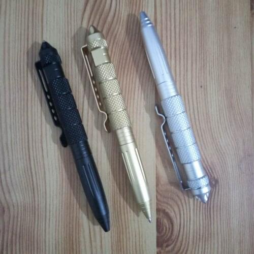 500PCS Portable Multipurpose Anti-skid personalized Aviation Aluminum defensa personal Self Defense Tactical Pen Tool Bag Pack