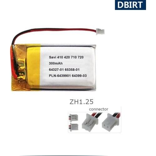 300mAh 202599-03 65358-01 Battery For Plantronics Savi 410 420 710 720 Office WH300 WH350 Bluetooth Handset Earphone AKKU