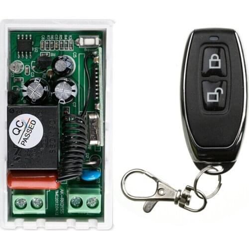 220 v 1 ch RF wireless remote control switch 1 receiver+1 transmitter 2016 new style