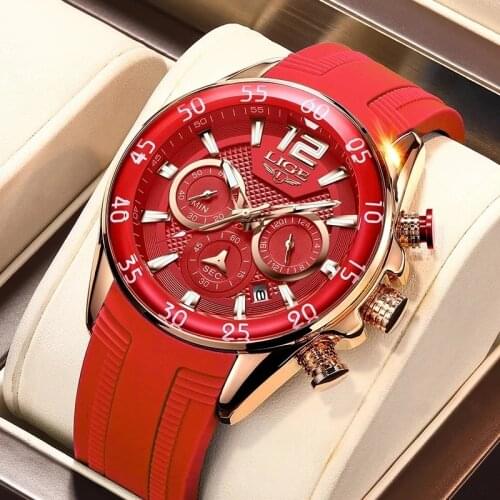 LIGE New Fashion Mens Watch Sport Chronograph Watches for Men Top Brand Luxury Waterproof Quartz Wristwatch Relogio Masculino