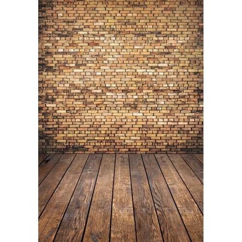 Retro Photography Background Brick wall wood floor polyester art Photo Backdrops For photographer Photo Studio Photophone S-2969