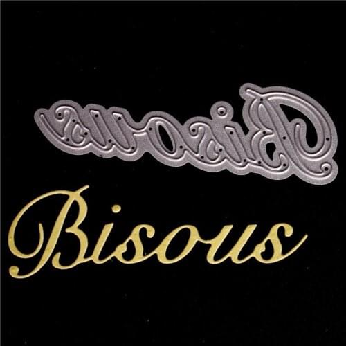 French word Metal Cutting Dies for Diy Scrapbooking Die Cut New 2018 Cuts for Paper Card Making Craft Kissestampons