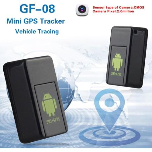 GF-08 Mini Portable GSM/GPRS Tracker Real-time Tracking Locator With 3.7V 400mAh Li-ion Battery Long Standby Time Video Talking