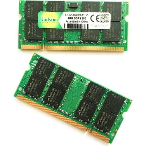Kinlstuo memory ram ddr2 4gb 800Mhz pc2-6400 ddr2 rams 4gb 667 pc2-5300 sodimm notebook 4gb ddr2 memory compatible with 2gb