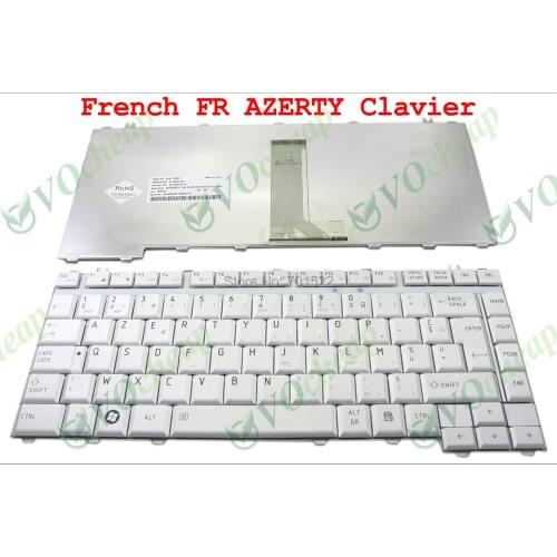 New Laptop keyboard For Toshiba Satellite A200 A205 A210 A215 A300 A305 M300 M200 L300 L510 Silver French FR AZERTY Clavier
