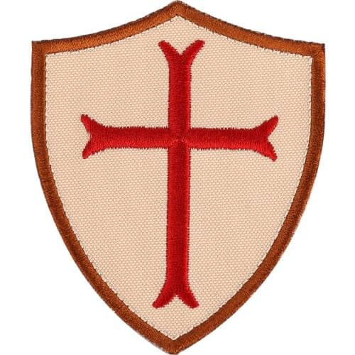 Crusader templar cross desert AOR1 navy seals NSWDG jerusalem sew iron on patch