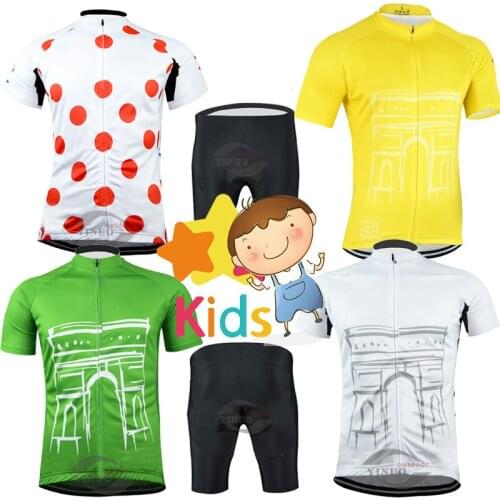 Summer Pro Kids Cycling Kit Breathable and Quick Dry Cycling Suit for Children Ropa Ciclismo Bike Suit Cycling Clothing Set