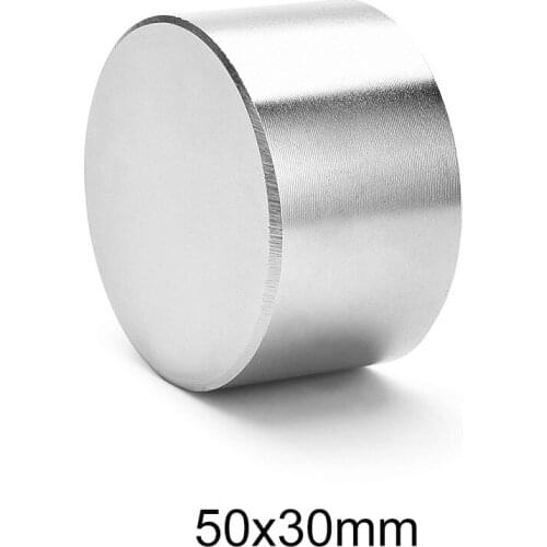 1PC 50x30 mm Big Thick Round Strong magnets 50mm X 30mm Permanent Neodymium Magnet Disc 50x30mm N35 Rare Earth Magnet 50*30 mm