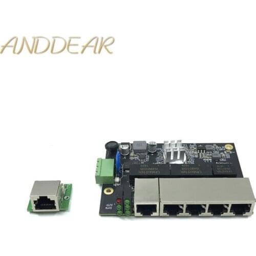 Ethernet Switch Module 5 Ports Unmanaged10/100/1000mbps Industrial PCBA board OEM Auto-sensing Ports PCBA board OEM Motherboard
