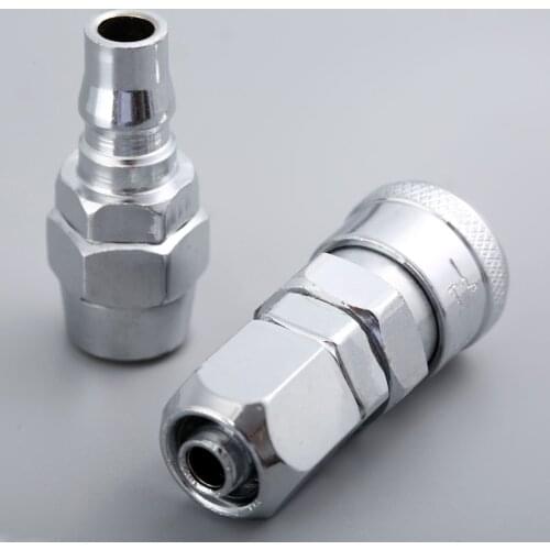 2Pcs 12*8mm Air Line Hose Pneumatic Fitting Quick Release Female Coupler & Male Bayonet Connectors Fittings Pneumatic Parts