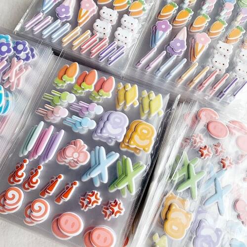 Bubble Stickers For Dolls Three-dimensional Bubble Stickers Decorative Photo Props 20cm15cm Hairpins Pacifiers Pig Nose Stickers