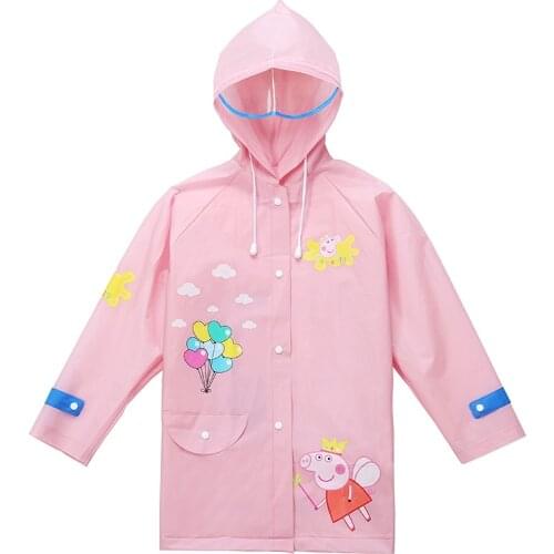 Poncho Raincoat Kids Children Raincoats Kids Thickening Bicycle Rain Coat Waterproof Schoolbags Bit Student Raincoat Transparent