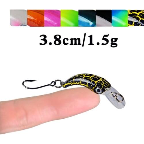 Minnow Fishing Lure 38mm 1.5g Mini Crankbaits Pesca Artificial Hard Bait Swimbait Wobbler Lures Winter Fishing Tackle