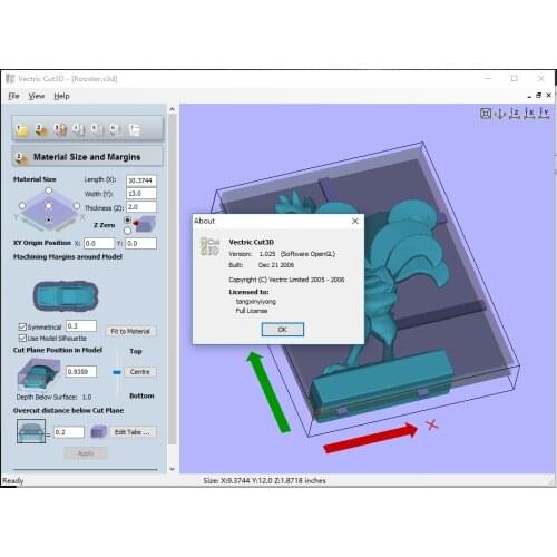CNC engraving program Vectric Cut3D 1.025 English language crack version