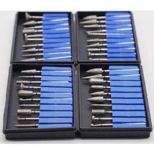 Dentistry Lab Diamond Burs 2.35mm Shank Polisher HP Shank Rotary Tool For Dental Supplies